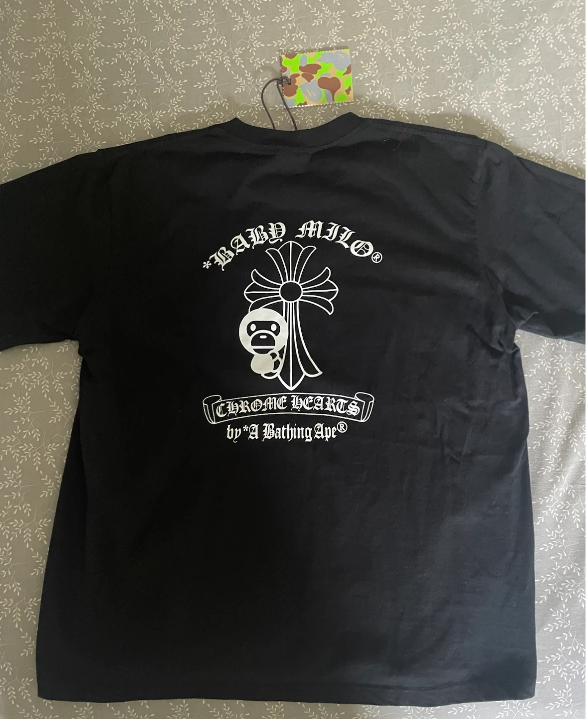 A Bathing Ape x Chrome Hearts T-Shirt Black Size L - photo 2