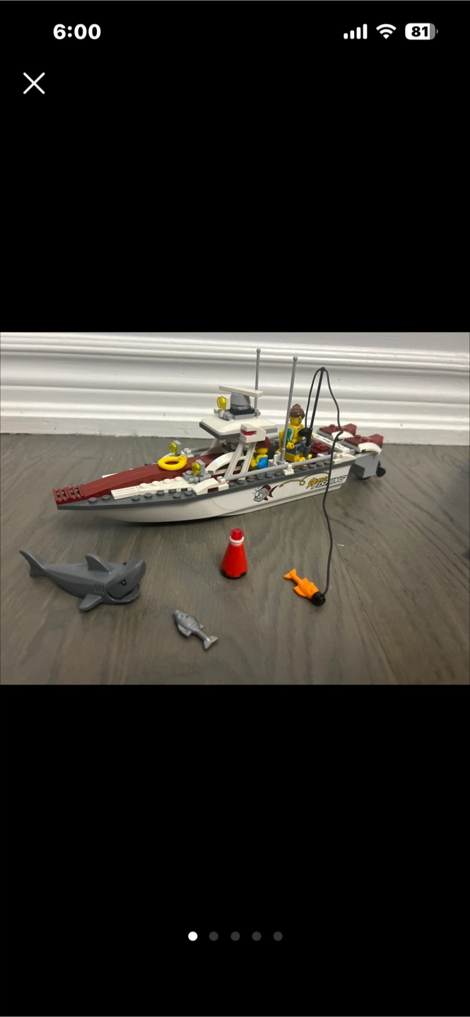 LEGO City Fishing Boat Toy Set 60147 - photo 2