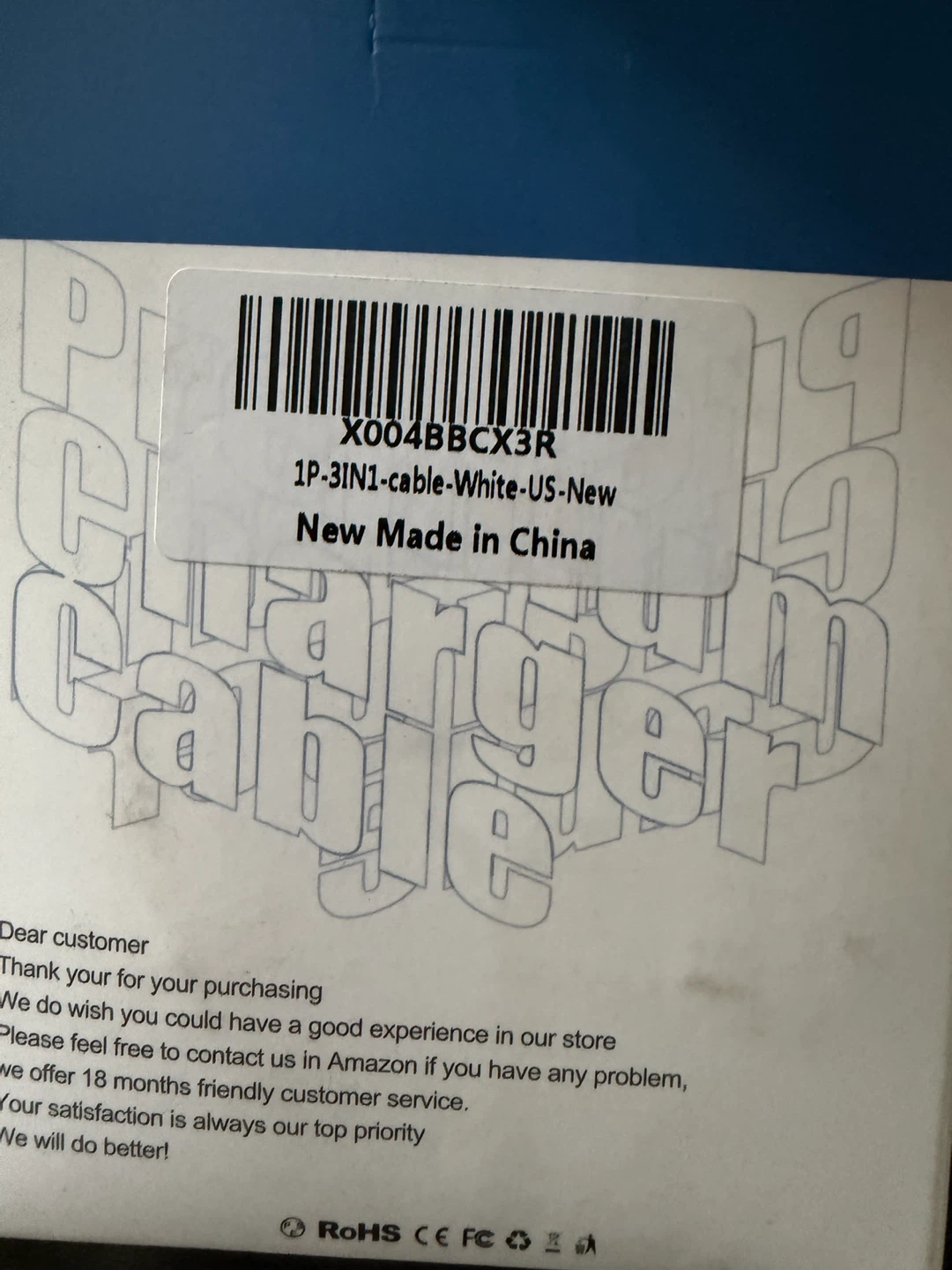 Premium Charger Cable - White