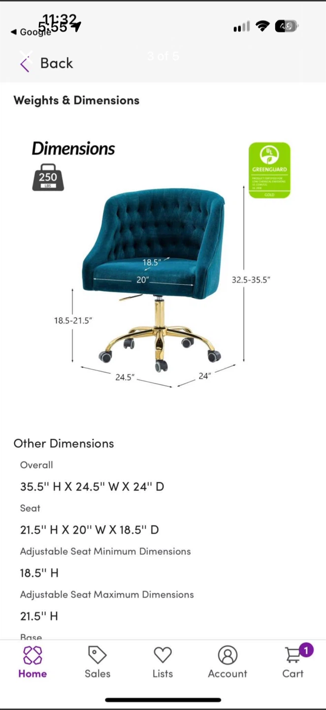 Velvet Chair - photo 2