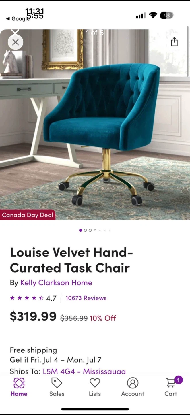 Velvet Chair - photo 3