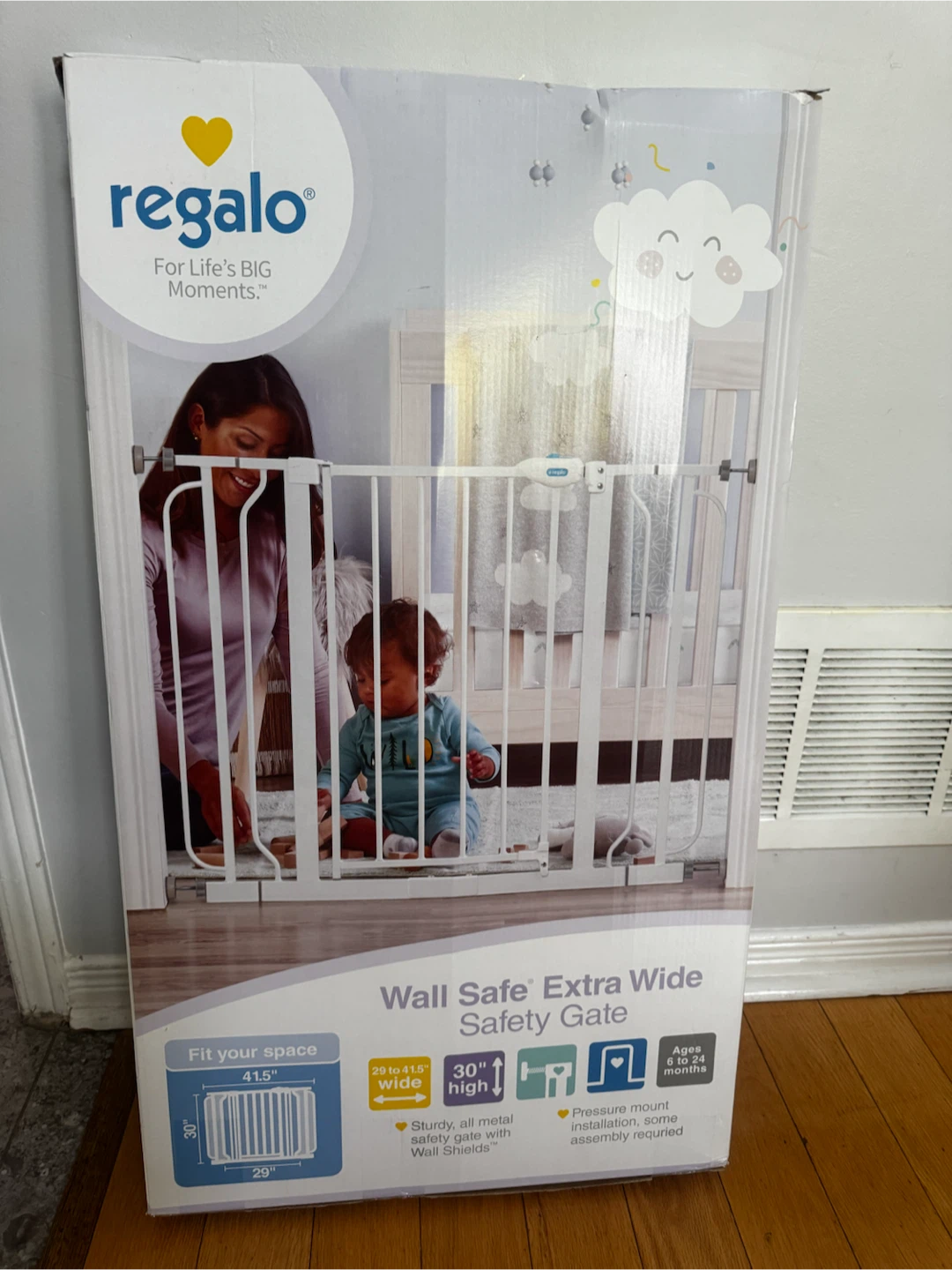 Regalo Wall Safe Extra Wide Safety Gate