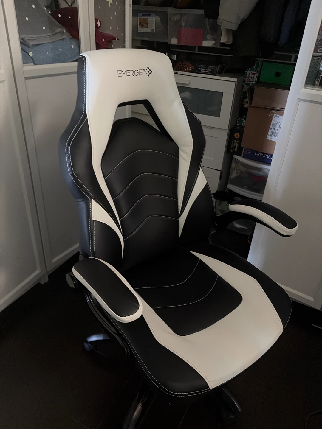 Emerge Gaming Chair - Black/White - photo 2