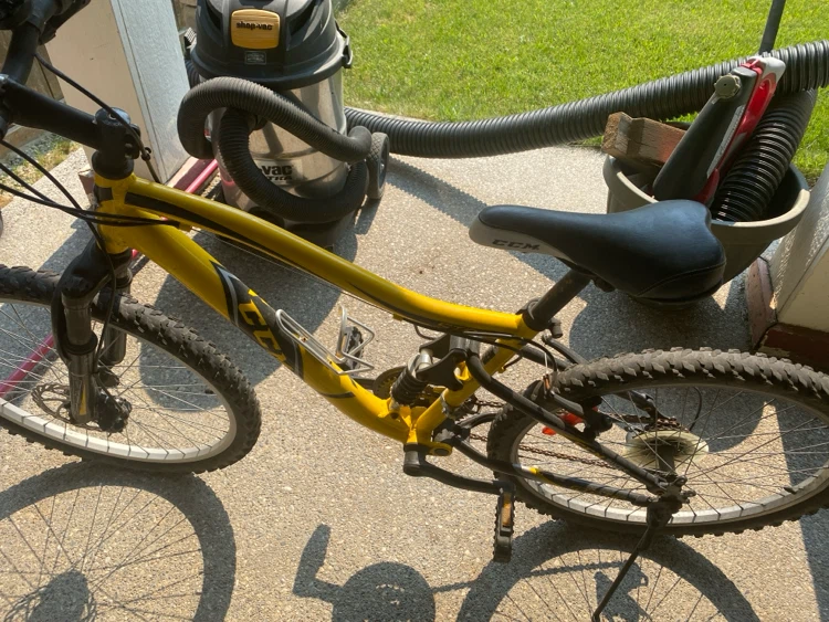 Yellow CCM Mountain Bike
