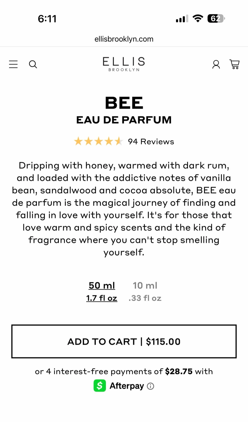 Ellis Brooklyn Bee Eau de Parfum - 100 ML (New in Box) - photo 2