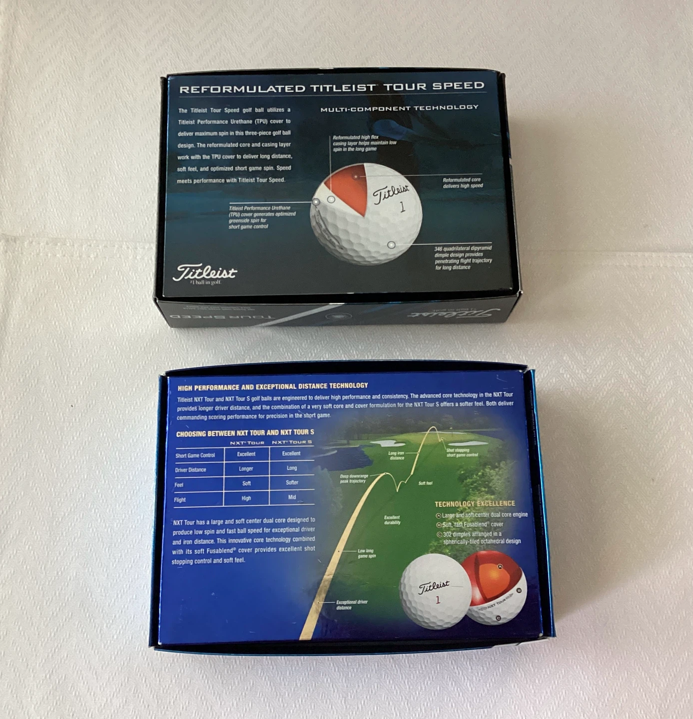 New! Titleist NXT Tour & Tour Speed Golf Balls 2 Boxes (2 Dozen) - photo 5