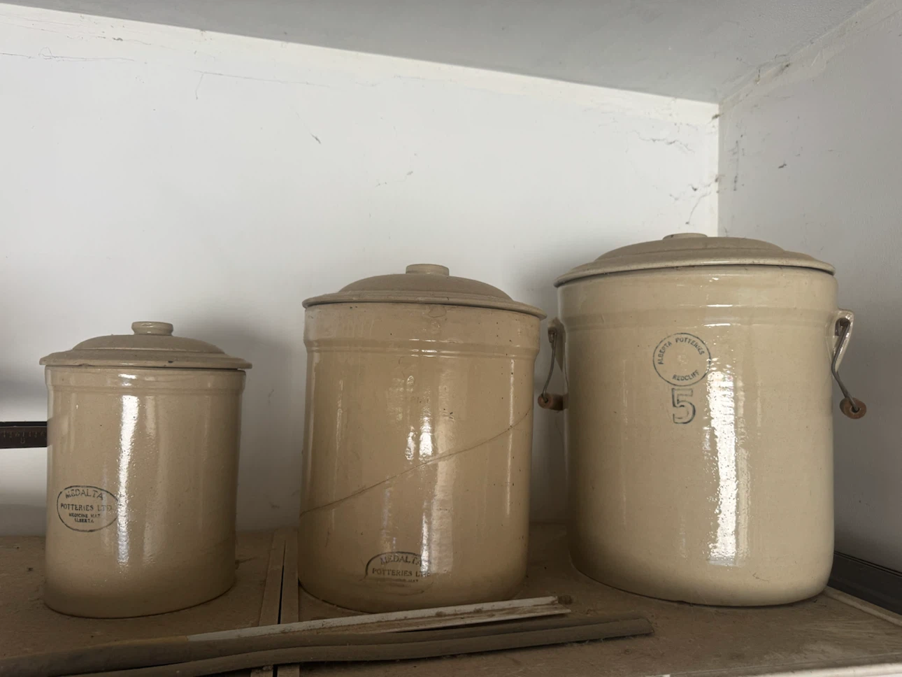 Medalta Stoneware Crock with Lid