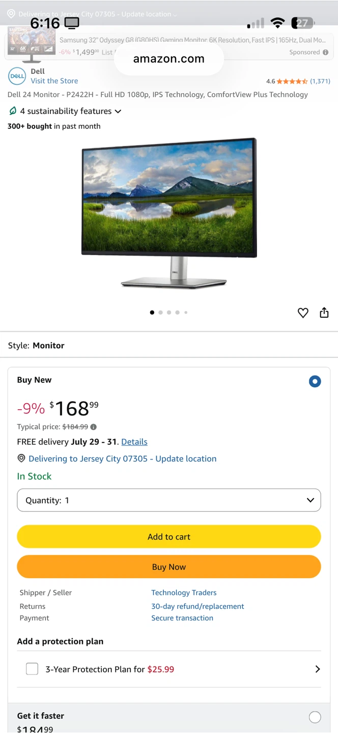 Dell 24 Monitor - P2422H