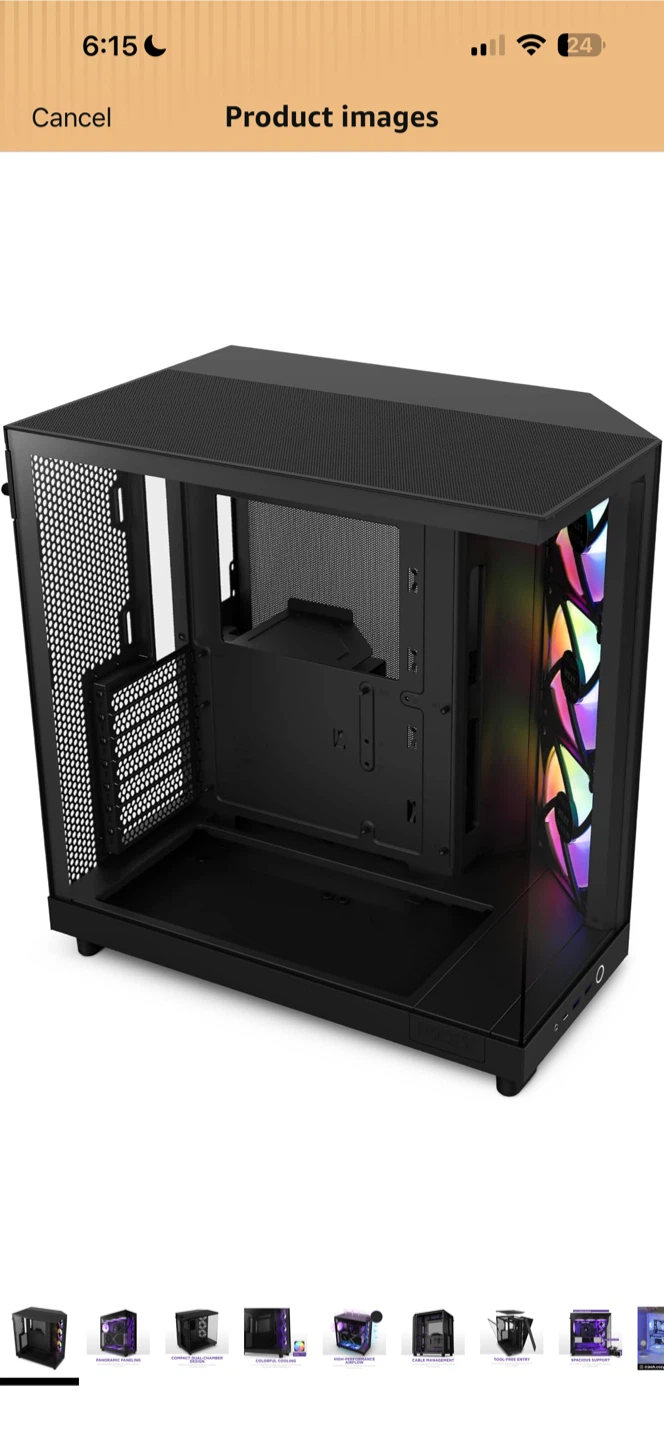 NZXT H6 Flow RGB Mid-Tower Airflow Case - photo 2