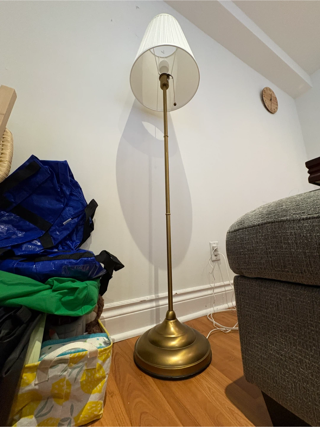 IKEA ÅRSTID Floor Lamp - Brass/White - photo 2