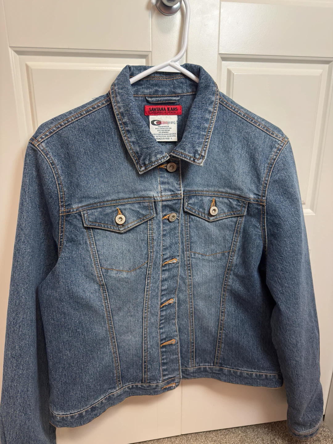 Authentic Santana Jeans Denim Jacket – Size L - photo 3