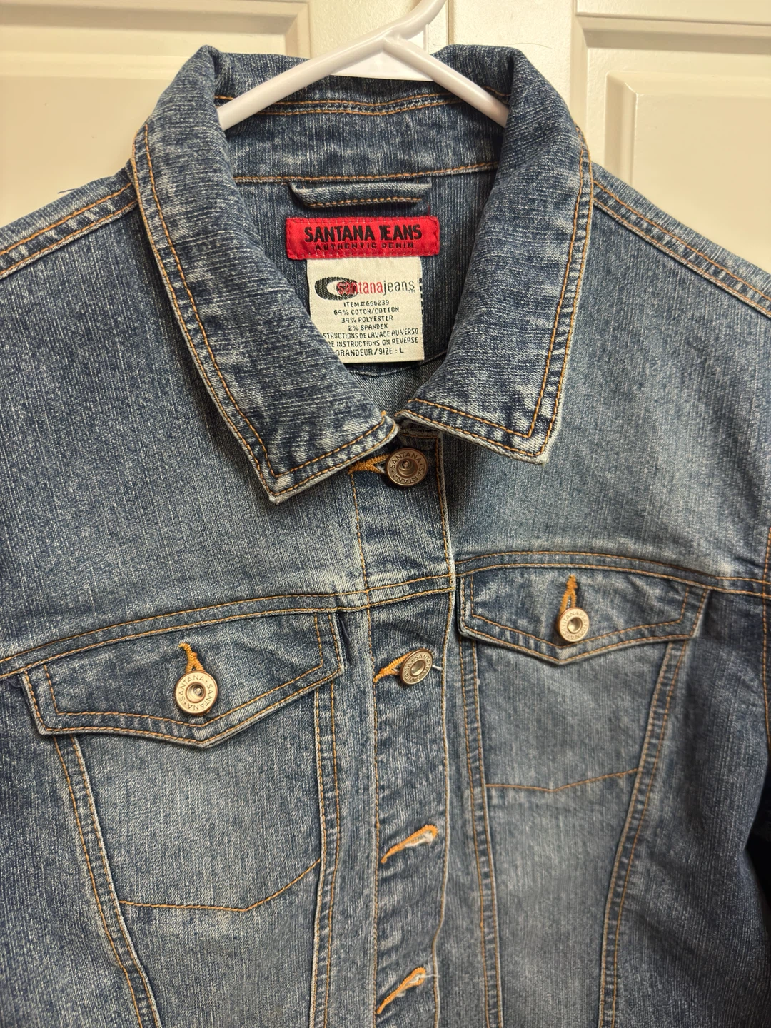 Authentic Santana Jeans Denim Jacket – Size L - photo 5