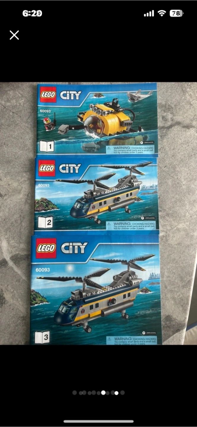 LEGO City Helicopter and Submarine Set
