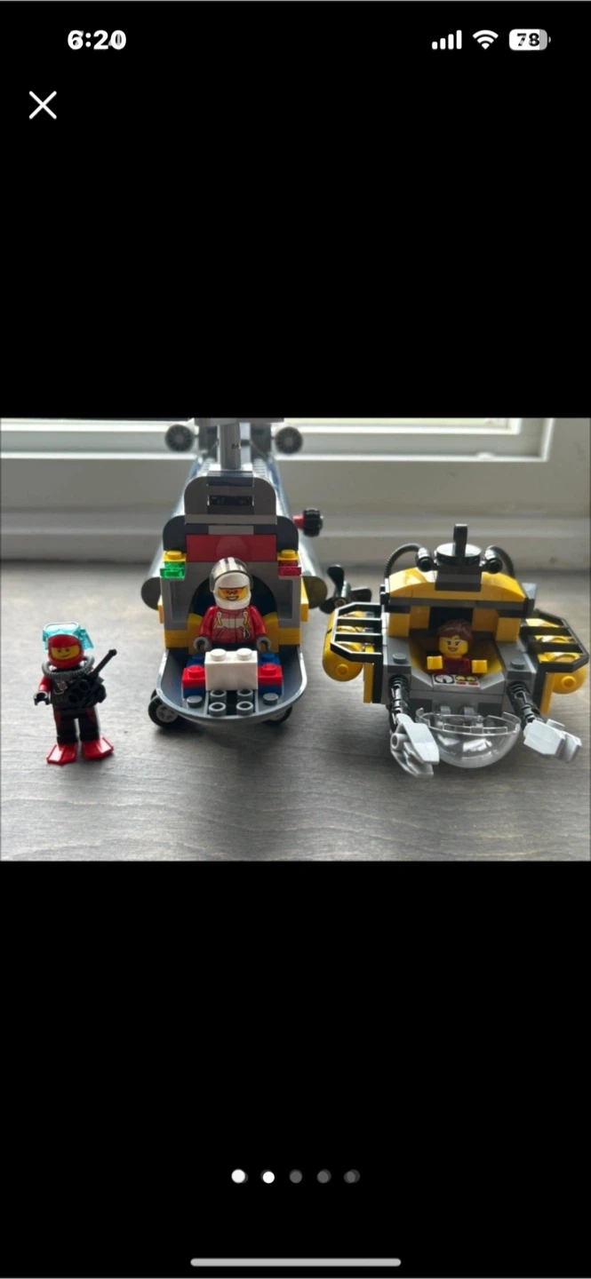 LEGO City Helicopter and Submarine Set - photo 5