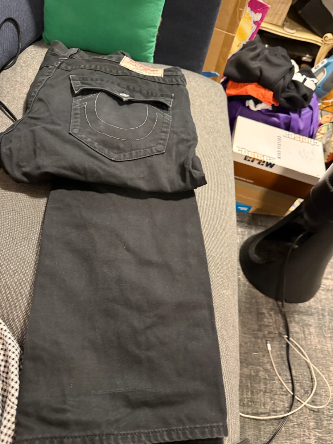 True Religion straight leg jeans.was $185
