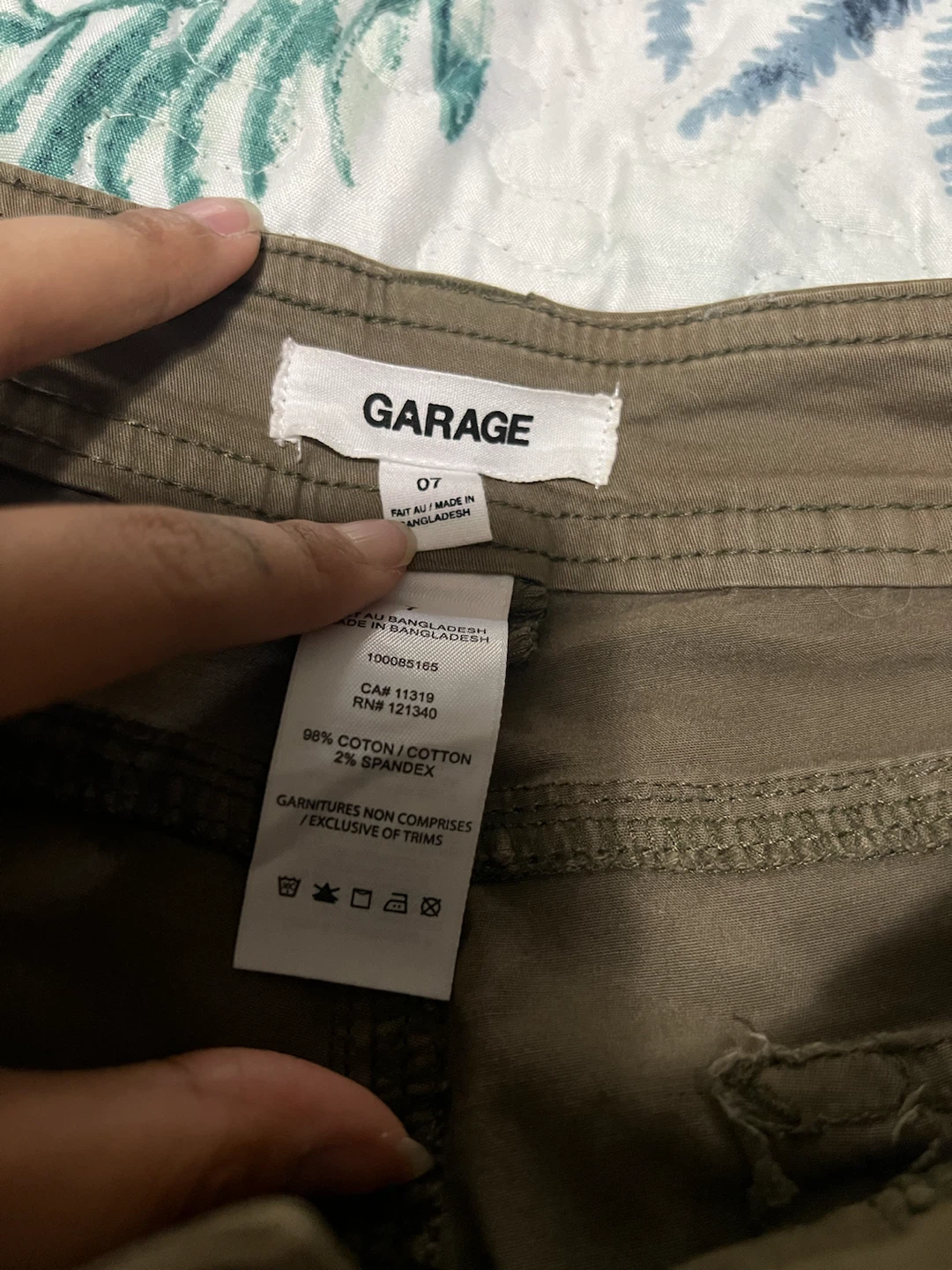 Garage Army Green Chicago Low Rise Cargo Pants - photo 2