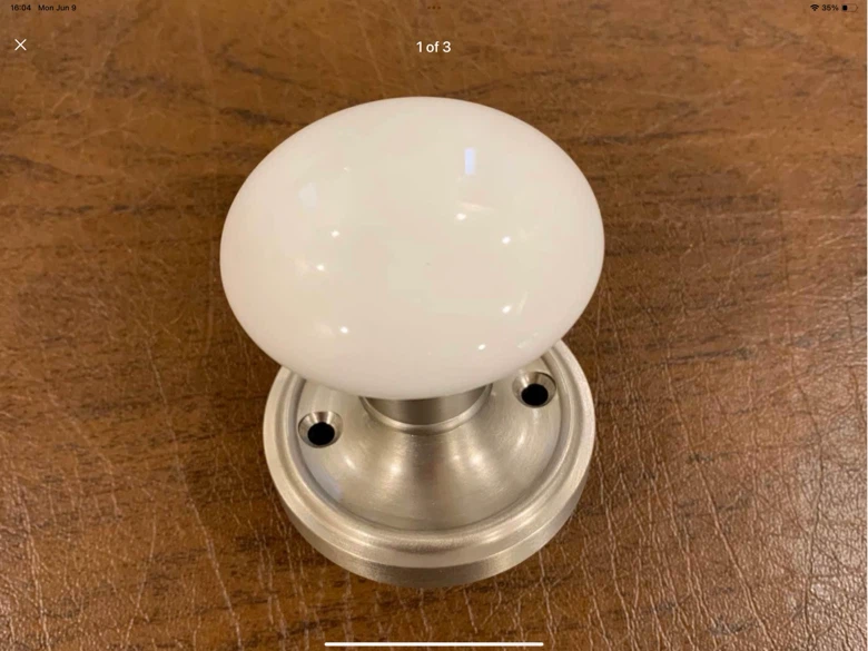 Elegant white porcelain knobs