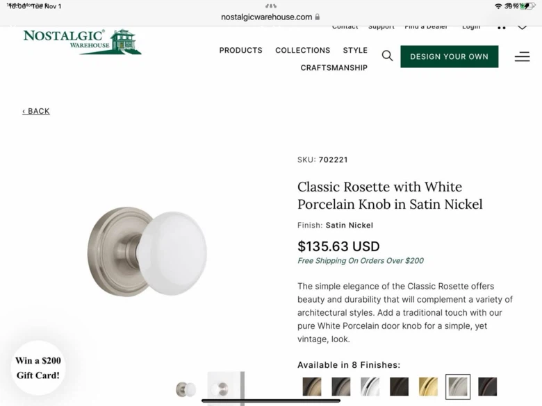 Elegant white porcelain knobs - photo 3