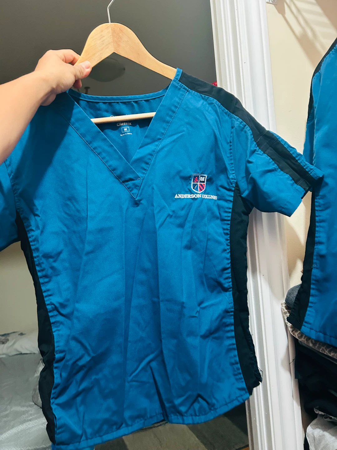 Anderson College Scrub Top Only