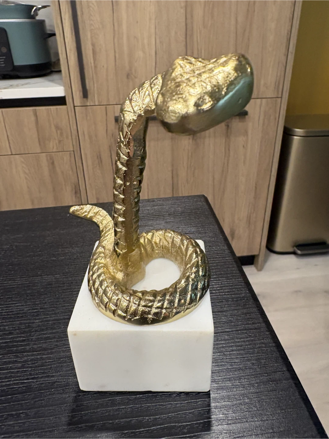 Gold Tree Sculpture with Marble Base - photo 2