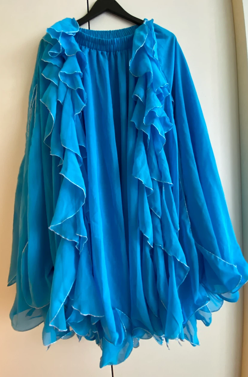Blue Ruffle Skirt - photo 2
