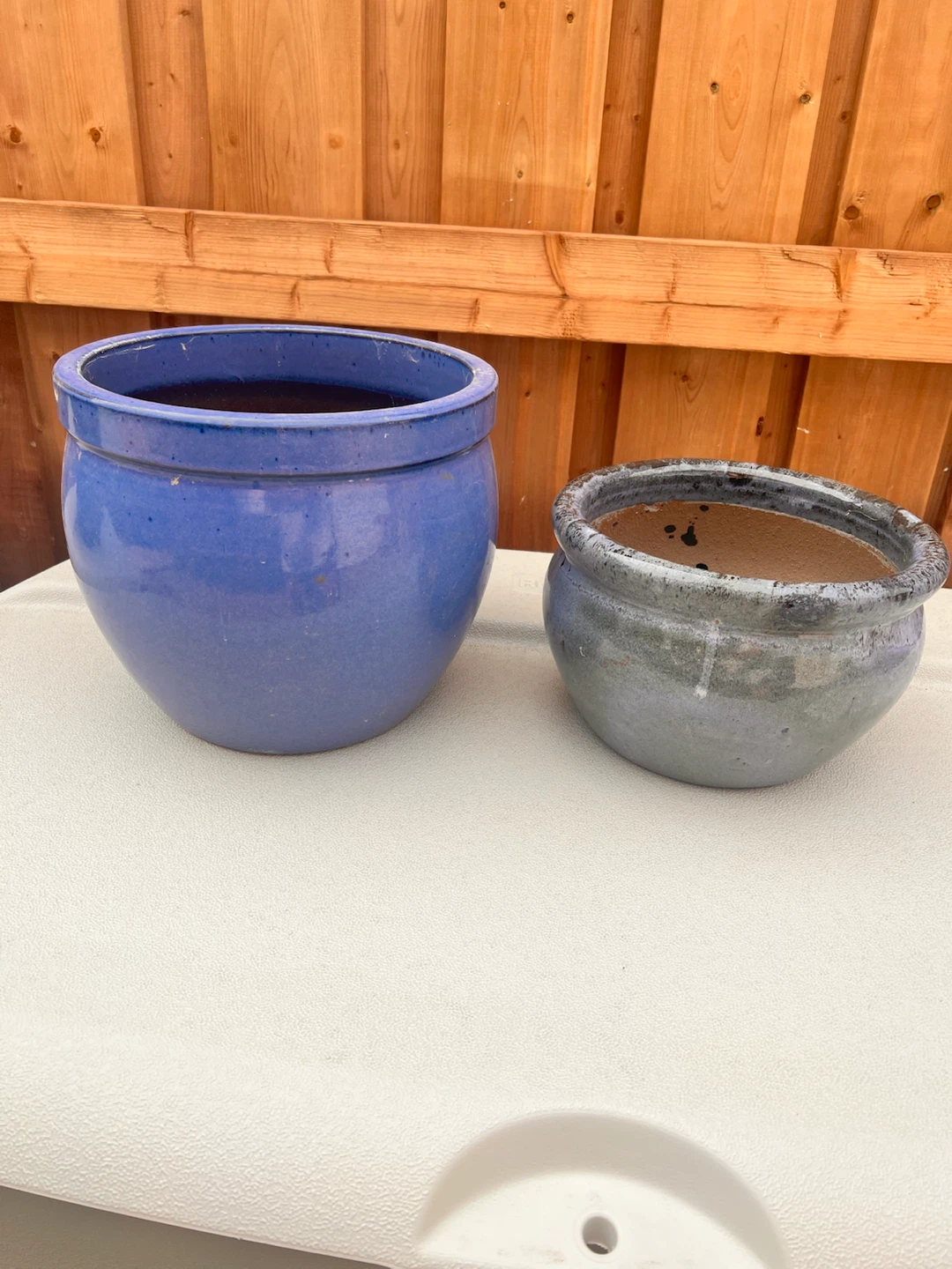 Set of 3 earthenware Ceramic Planters - photo 4