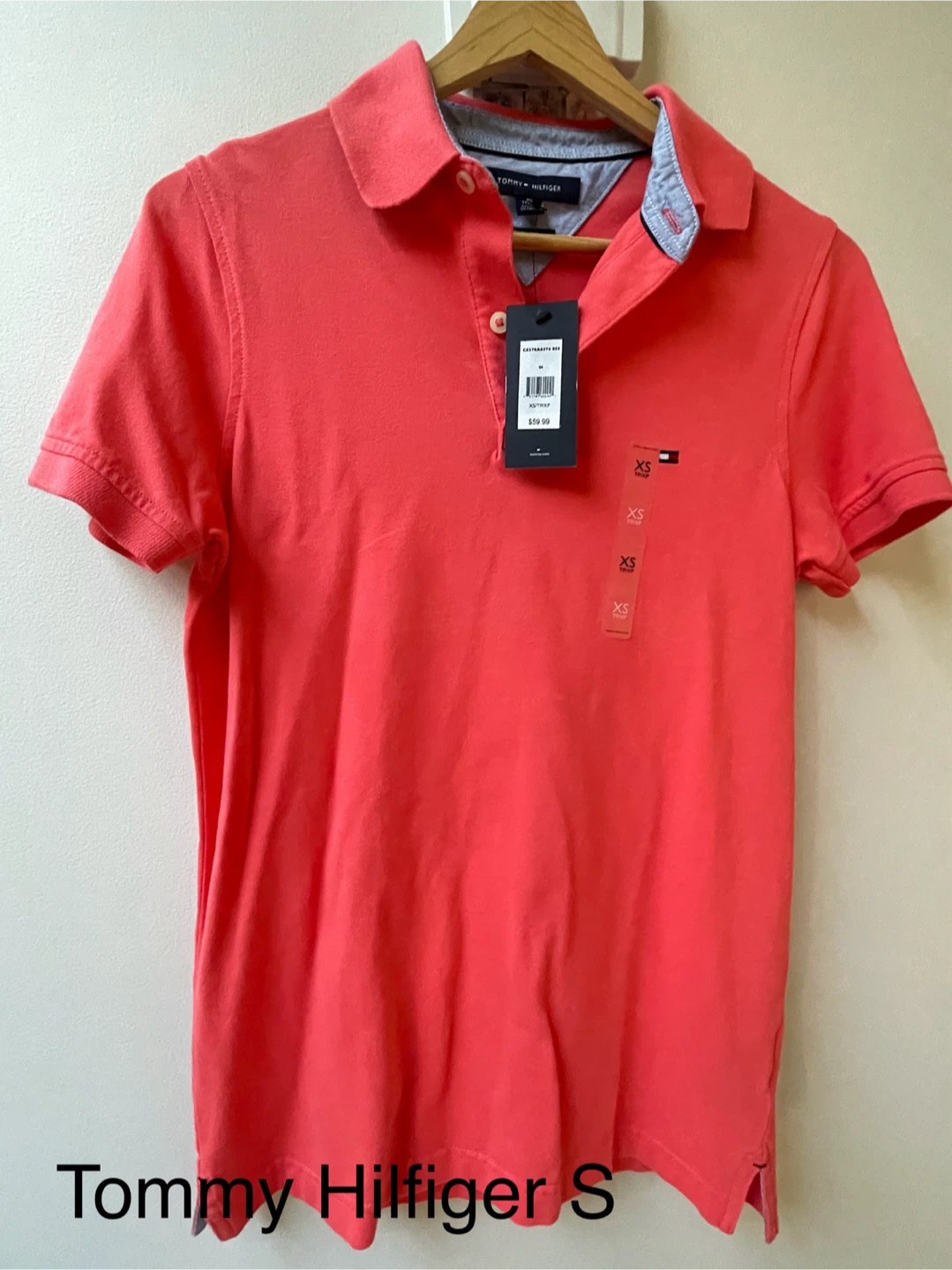 Tommy Hilfiger Coral Polo Shirt - Size S