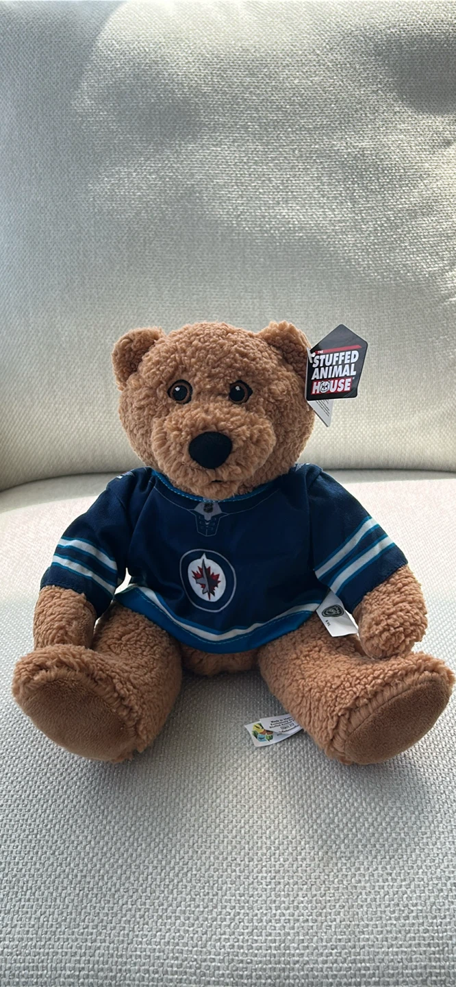 The Stuffed Animal House Winnipeg Jets Teddy Bear