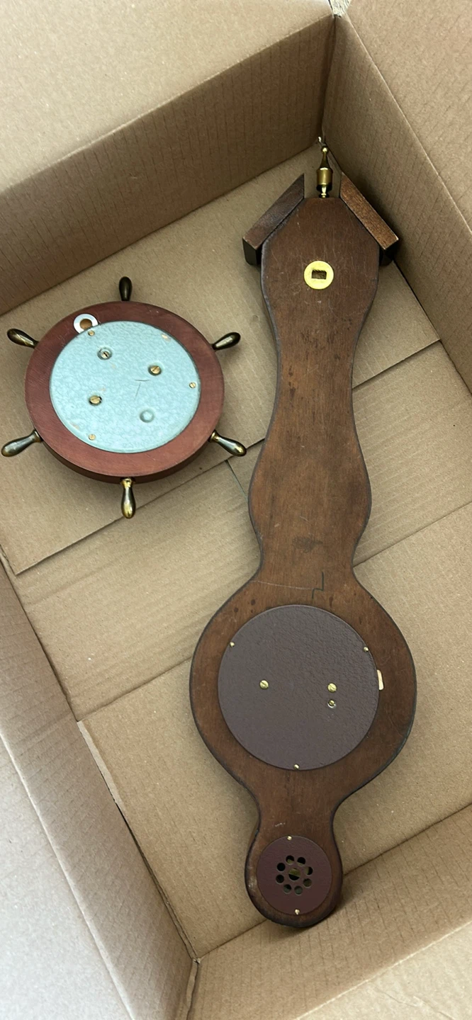 Nautical Weather Station Barometer and Thermometer Set - photo 5