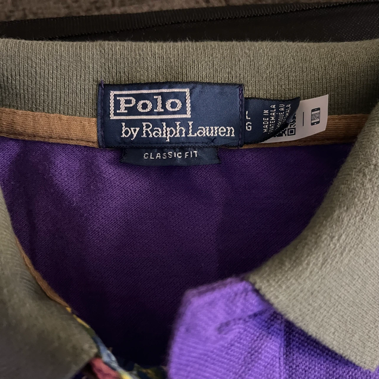 Polo Ralph Lauren Classic Fit Purple Polo Shirt - Size L