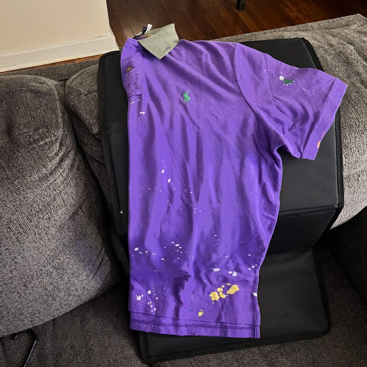 Polo Ralph Lauren Classic Fit Purple Polo Shirt - Size L - photo 2
