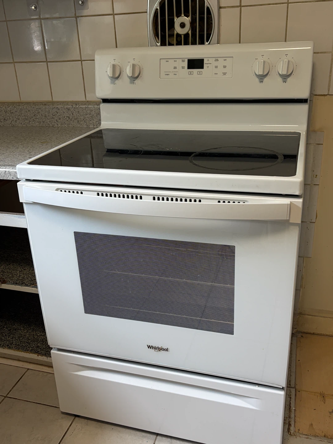 Whirlpool electric range stove 30in