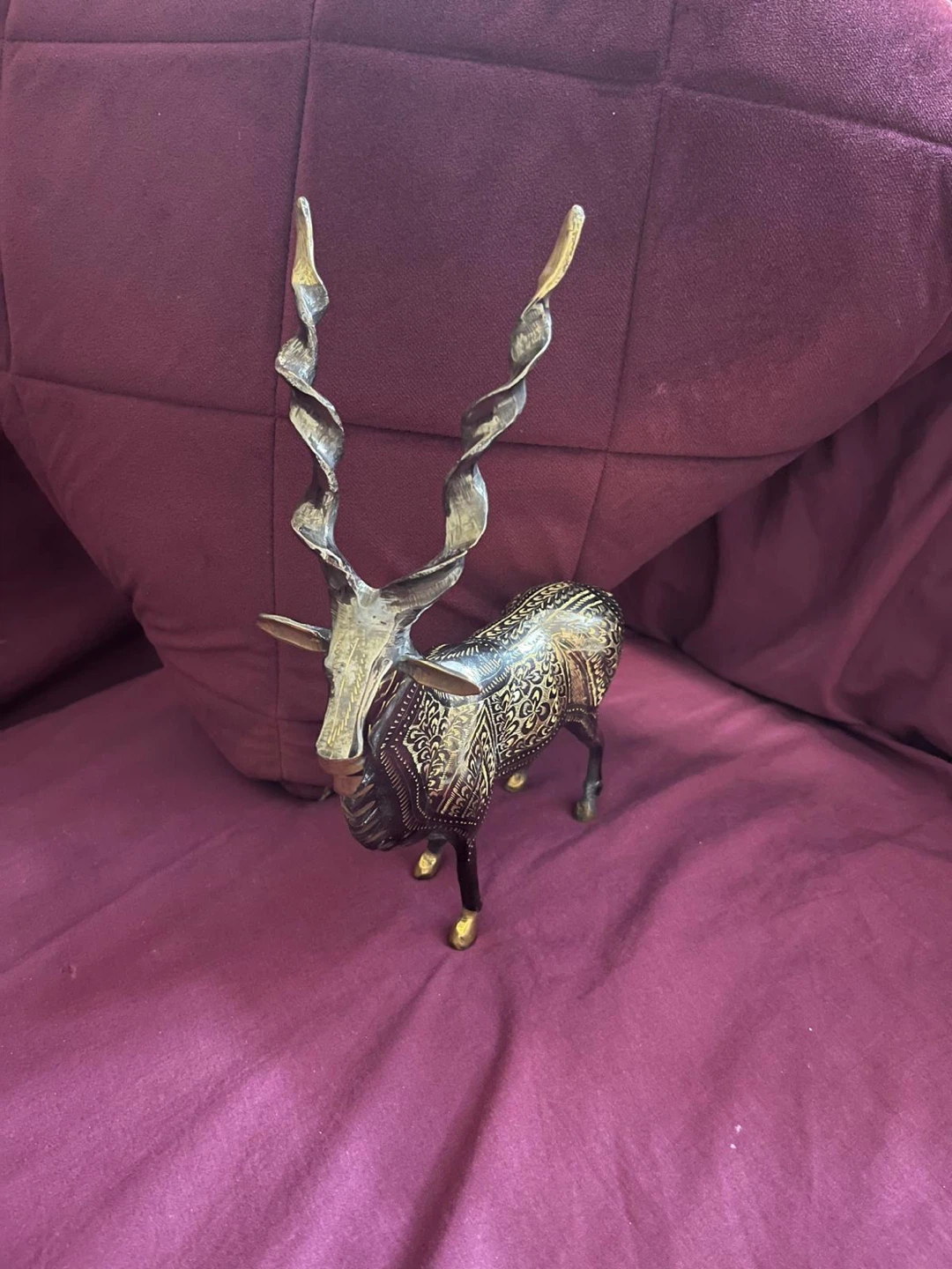 Beutifull handicrafts Brass Gazelle Sculpture - photo 2