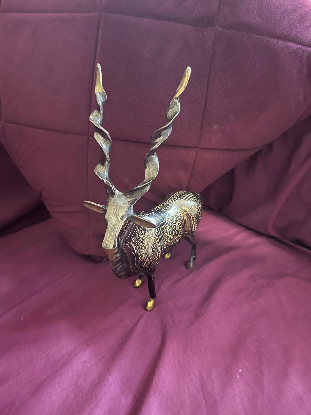Beutifull handicrafts Brass Gazelle Sculpture - photo 4