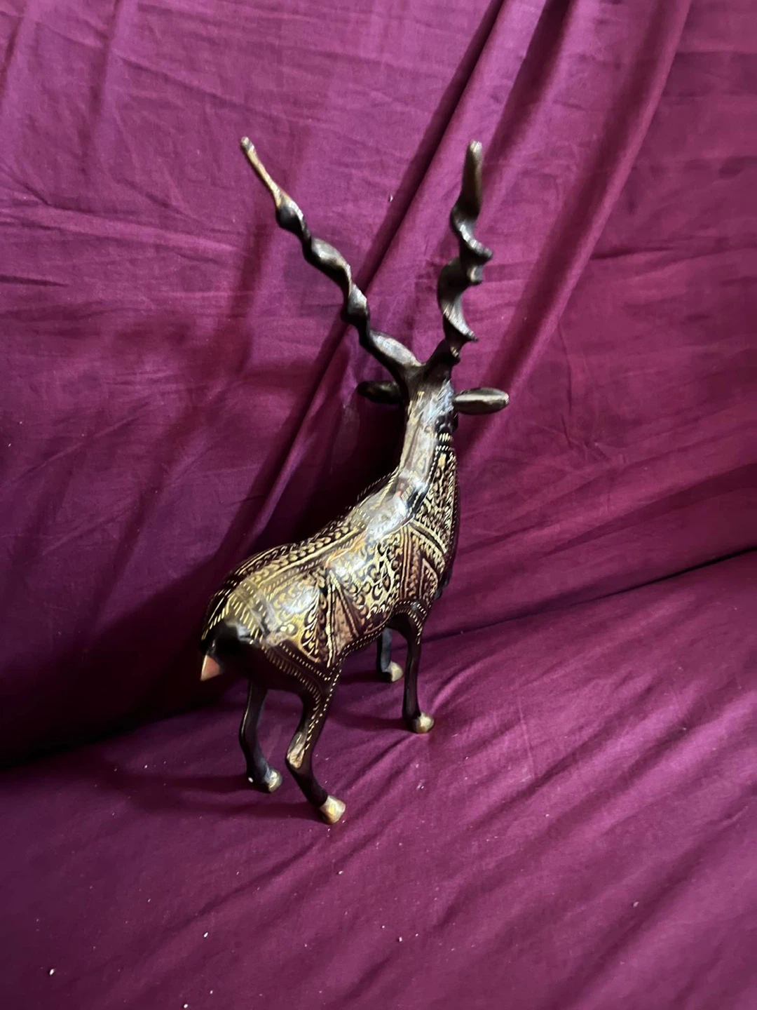 Beutifull handicrafts Brass Gazelle Sculpture - photo 5