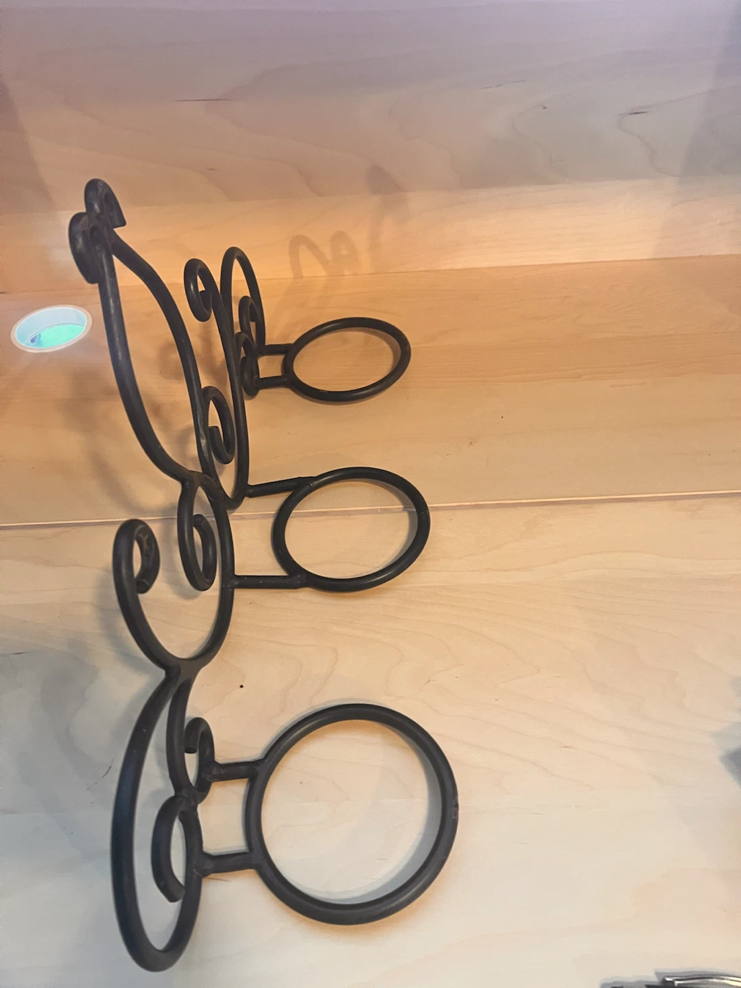 Wrought Iron 3-Cup Holder Wall Mount - photo 2