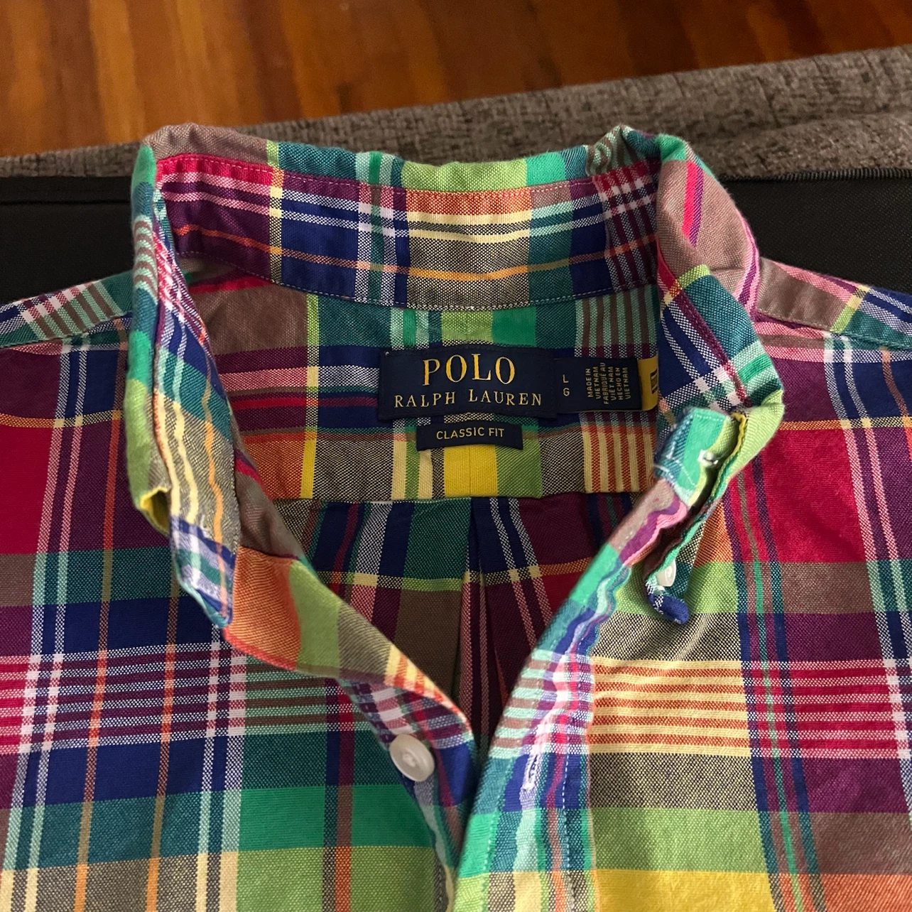 Polo Ralph Lauren Plaid Short Sleeve Button Down Shirt
