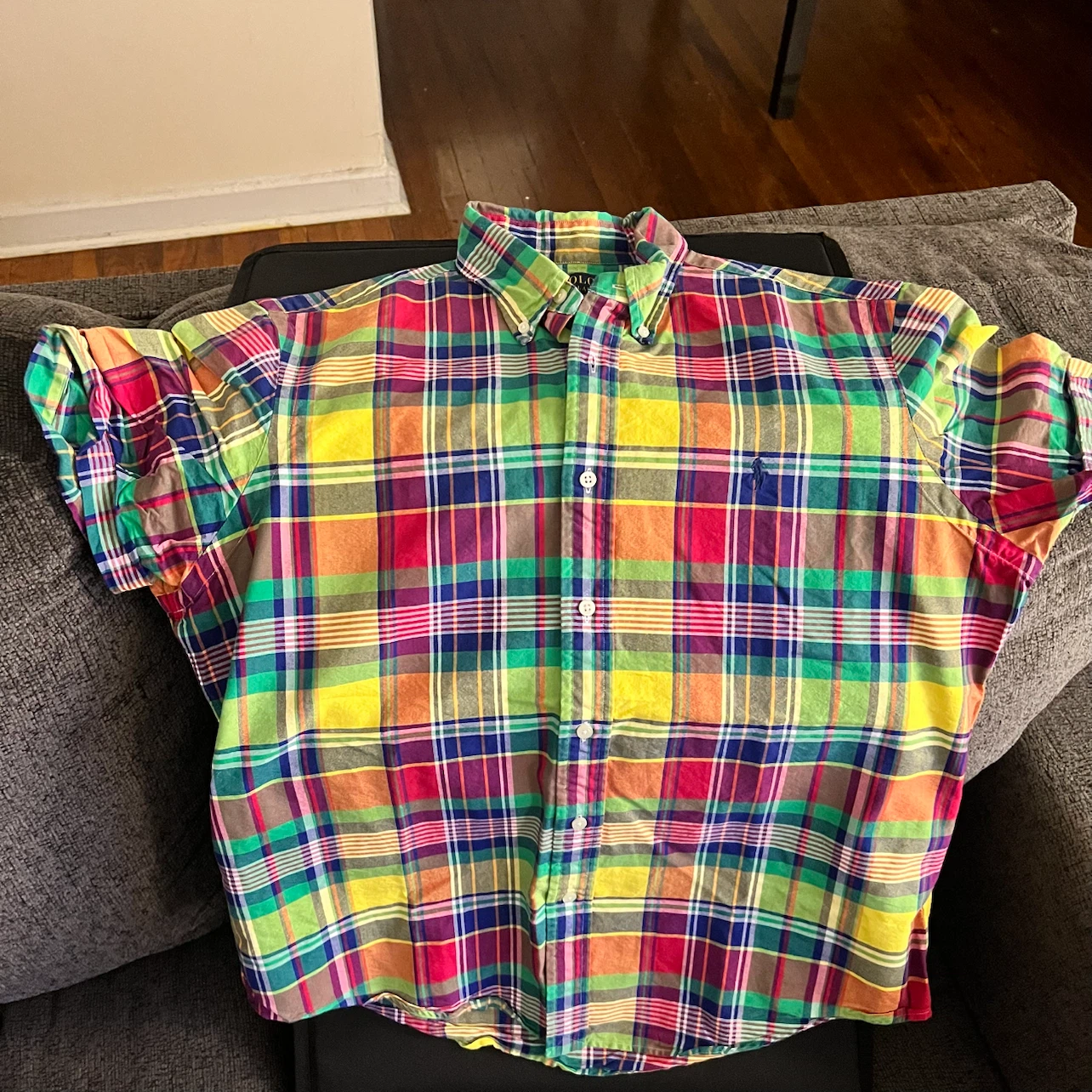 Polo Ralph Lauren Plaid Short Sleeve Button Down Shirt - photo 2