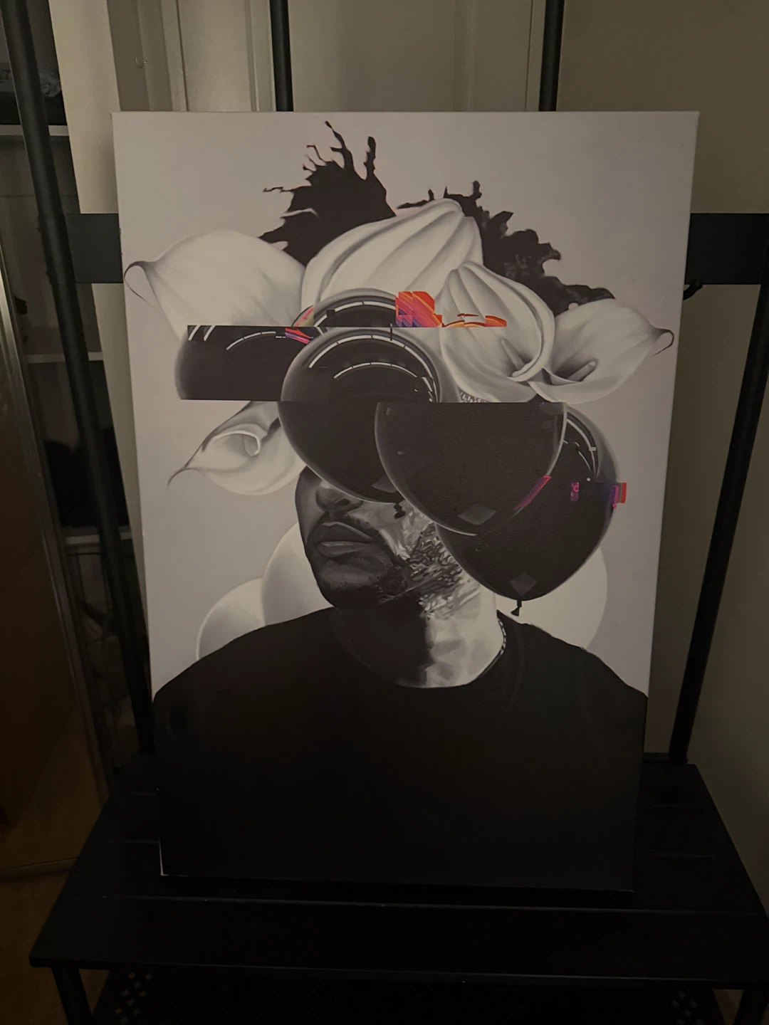 The weakened house of balloons canvas