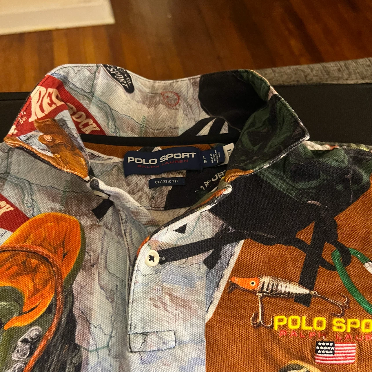 Polo Sport All-Over Print Button-Up Shirt