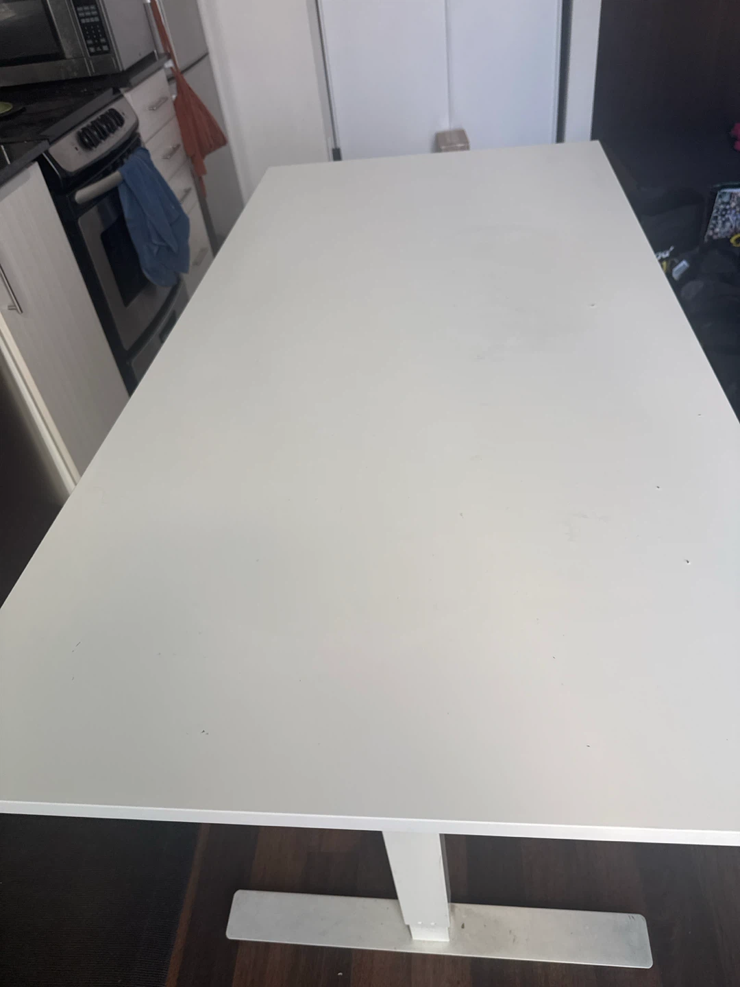 Ikea White Standing Desk with Crank - photo 5