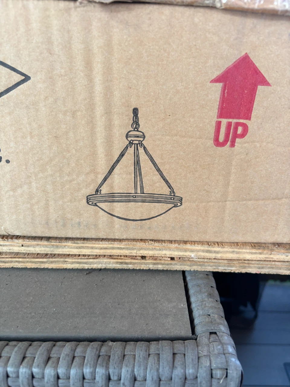 NOS Frosted Glass Semi-Flush Mount Light, 7 Available