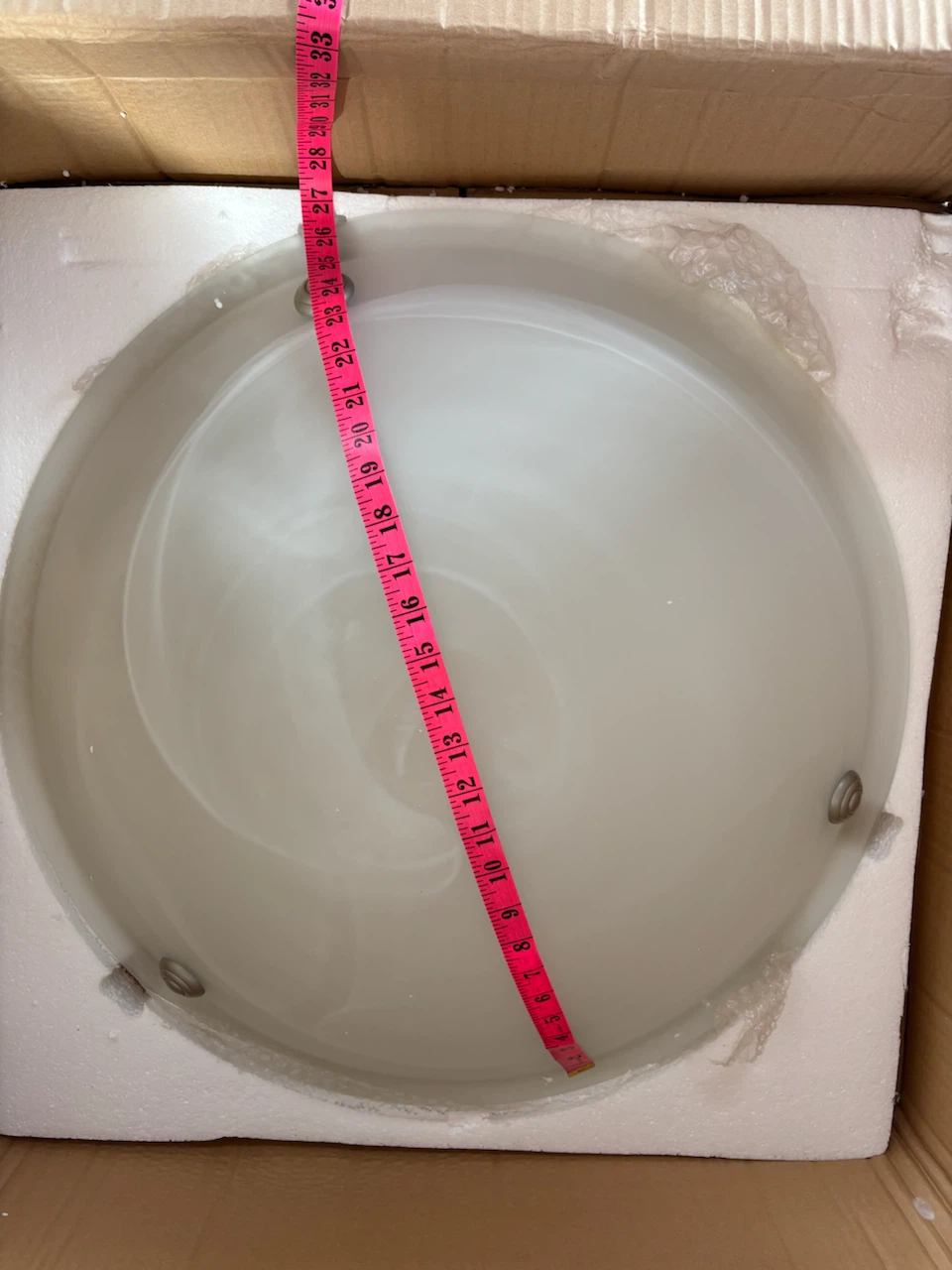 NOS Frosted Glass Semi-Flush Mount Light, 7 Available - photo 4