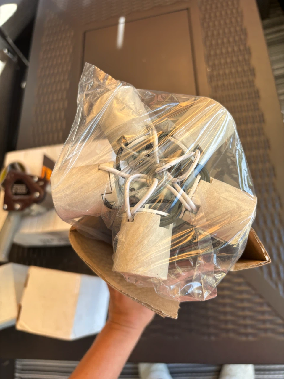 NOS Frosted Glass Semi-Flush Mount Light, 7 Available - photo 5