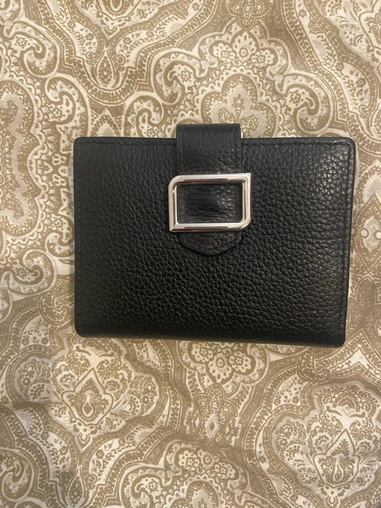 Black Leather Bifold Wallet