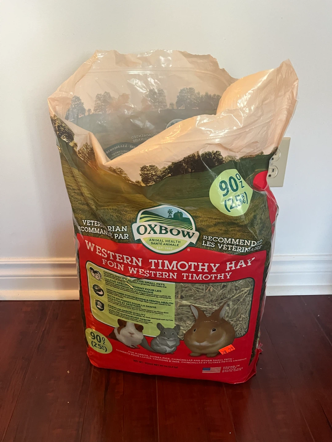 Hay for rabbits, guinea pigs, chinchillas