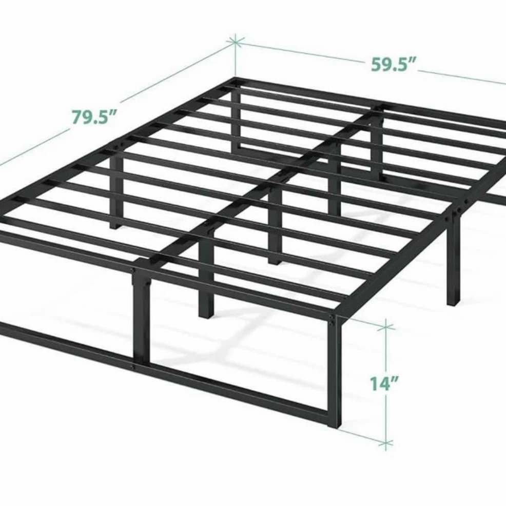 Black Metal Bed Frame - photo 3