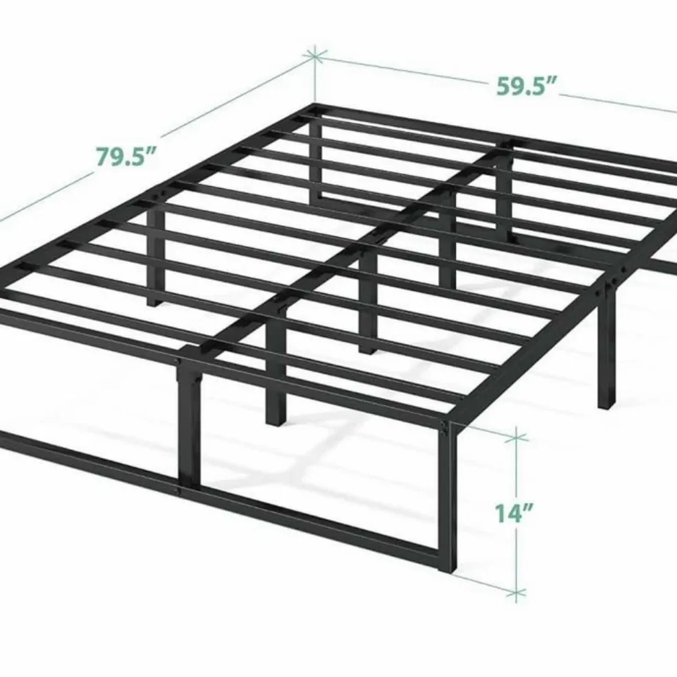 Black Metal Bed Frame - photo 3