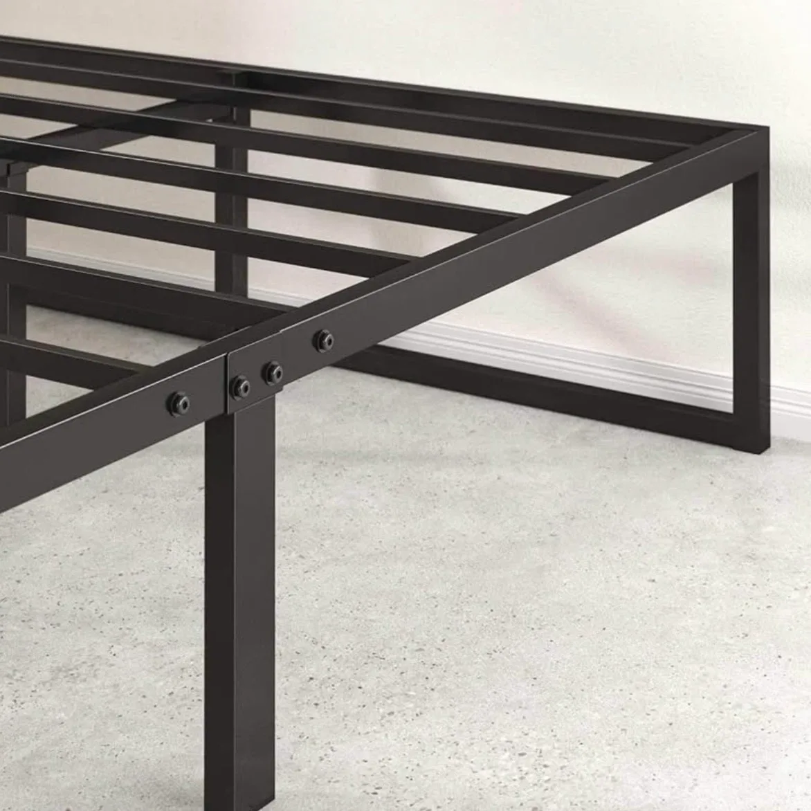 Black Metal Bed Frame - photo 4