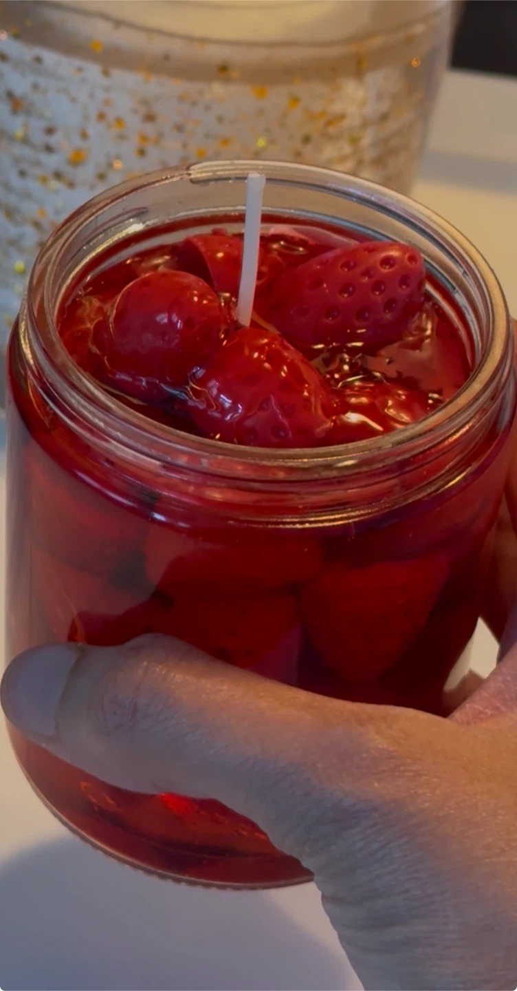 Candles by Shy Strawberry Jam Candle
